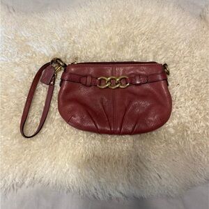 Coach Leather Wristlet